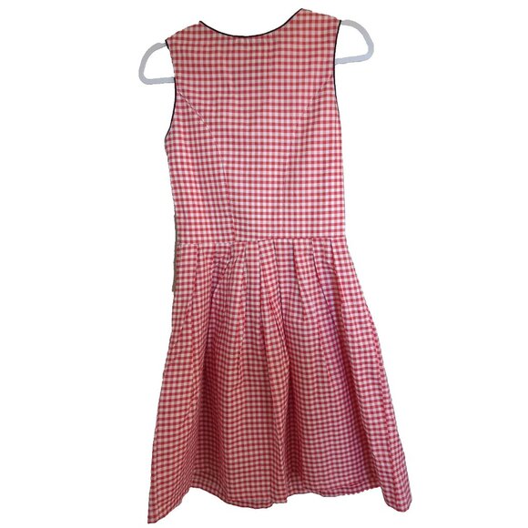 Dirndl World Bavarian Dress Womens Size 6 Red Check Oktoberfest Costume - Picture 2 of 5